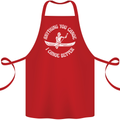 Anything You Canoe Funny Kayak Kayaking Cotton Apron 100% Organic Red