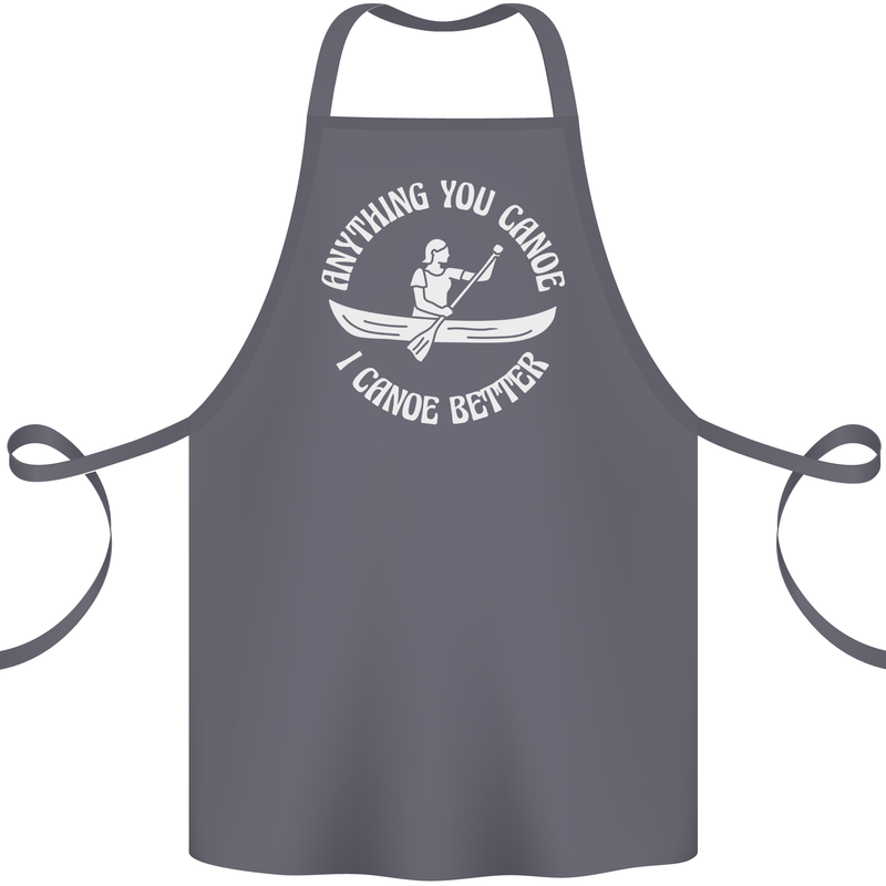 Anything You Canoe Funny Kayak Kayaking Cotton Apron 100% Organic Steel