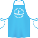 Anything You Canoe Funny Kayak Kayaking Cotton Apron 100% Organic Turquoise