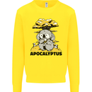Apocalyptus Koala Bear Climate Change Armageddon Kids Sweatshirt Jumper Yellow
