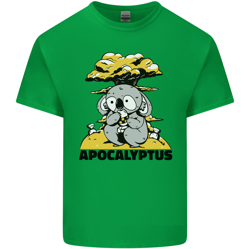 Apocalyptus Koala Bear Climate Change Armageddon Kids T-Shirt Childrens Irish Green