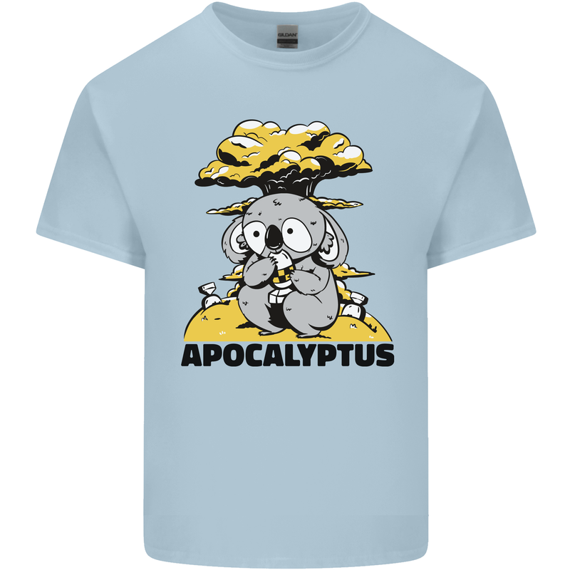 Apocalyptus Koala Bear Climate Change Armageddon Kids T-Shirt Childrens Light Blue