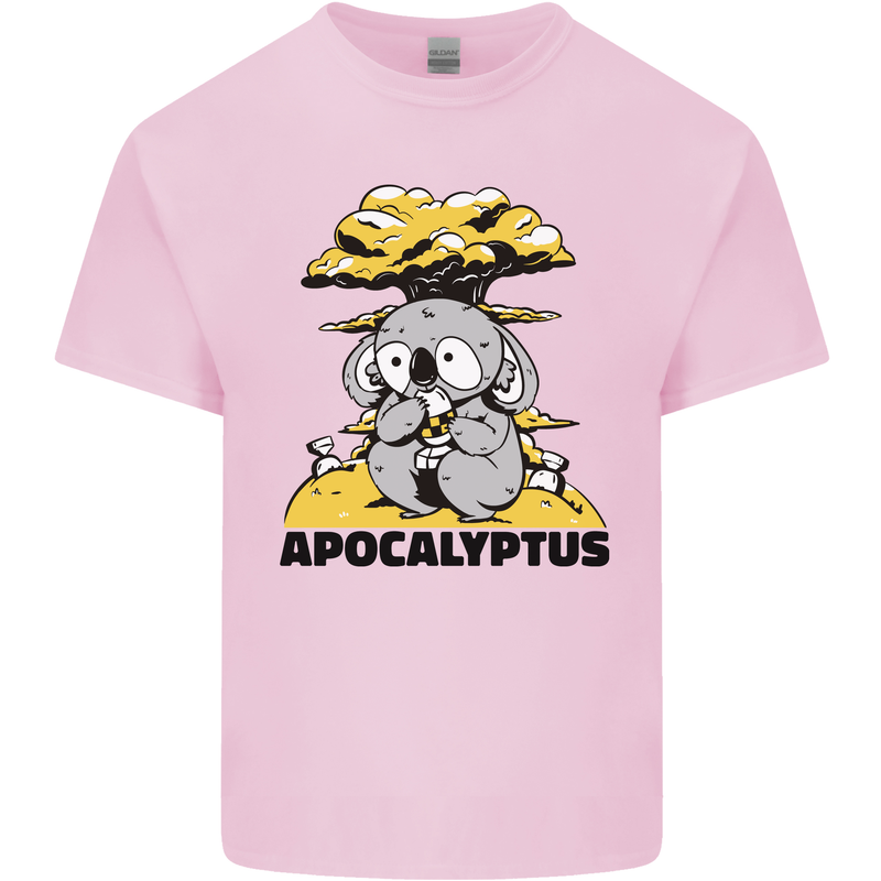 Apocalyptus Koala Bear Climate Change Armageddon Kids T-Shirt Childrens Light Pink