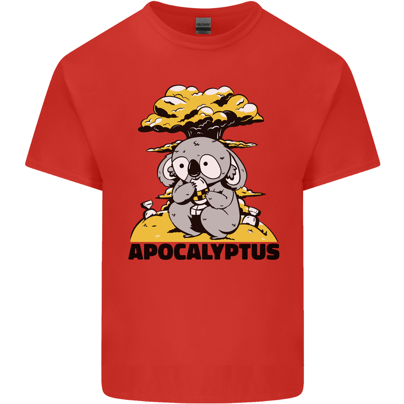 Apocalyptus Koala Bear Climate Change Armageddon Kids T-Shirt Childrens Red