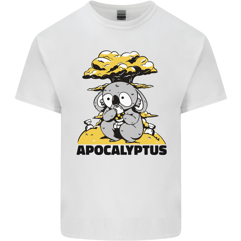 Apocalyptus Koala Bear Climate Change Armageddon Kids T-Shirt Childrens White
