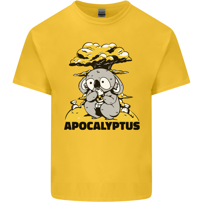 Apocalyptus Koala Bear Climate Change Armageddon Kids T-Shirt Childrens Yellow