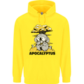 Apocalyptus Koala Bear Climate Change Armageddon Mens 80% Cotton Hoodie Yellow