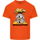Apocalyptus Koala Bear Climate Change Armageddon Mens Cotton T-Shirt Tee Top Orange