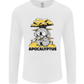 Apocalyptus Koala Bear Climate Change Armageddon Mens Long Sleeve T-Shirt White