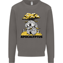 Apocalyptus Koala Bear Climate Change Armageddon Mens Sweatshirt Jumper Charcoal