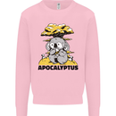 Apocalyptus Koala Bear Climate Change Armageddon Mens Sweatshirt Jumper Light Pink