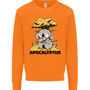 Apocalyptus Koala Bear Climate Change Armageddon Mens Sweatshirt Jumper Orange