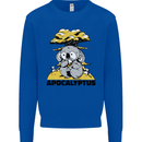 Apocalyptus Koala Bear Climate Change Armageddon Mens Sweatshirt Jumper Royal Blue