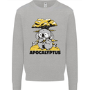 Apocalyptus Koala Bear Climate Change Armageddon Mens Sweatshirt Jumper Sports Grey