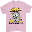 Apocalyptus Koala Bear Climate Change Armageddon Mens T-Shirt 100% Cotton Light Pink