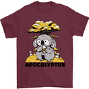 Apocalyptus Koala Bear Climate Change Armageddon Mens T-Shirt 100% Cotton Maroon