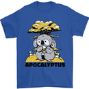 Apocalyptus Koala Bear Climate Change Armageddon Mens T-Shirt 100% Cotton Royal Blue