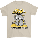 Apocalyptus Koala Bear Climate Change Armageddon Mens T-Shirt 100% Cotton Sand