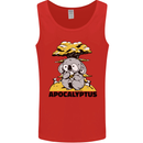 Apocalyptus Koala Bear Climate Change Armageddon Mens Vest Tank Top Red