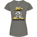 Apocalyptus Koala Bear Climate Change Armageddon Womens Petite Cut T-Shirt Charcoal