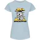 Apocalyptus Koala Bear Climate Change Armageddon Womens Petite Cut T-Shirt Light Blue