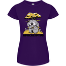 Apocalyptus Koala Bear Climate Change Armageddon Womens Petite Cut T-Shirt Purple