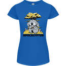 Apocalyptus Koala Bear Climate Change Armageddon Womens Petite Cut T-Shirt Royal Blue