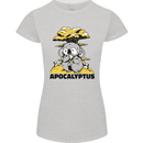 Apocalyptus Koala Bear Climate Change Armageddon Womens Petite Cut T-Shirt Sports Grey