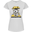 Apocalyptus Koala Bear Climate Change Armageddon Womens Petite Cut T-Shirt White