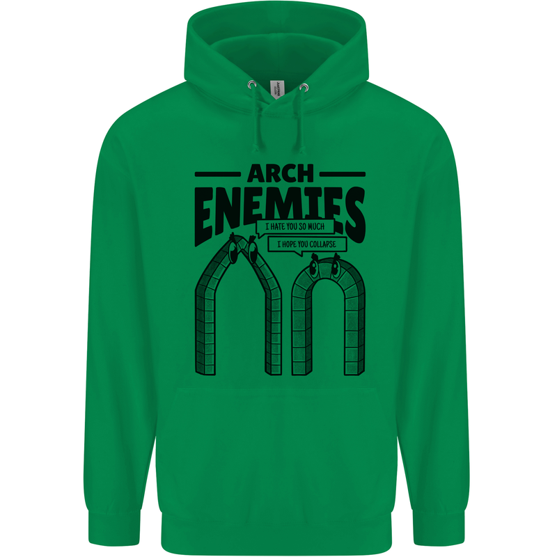 Arch Enemies Funny Architect Builder Childrens Kids Hoodie Irish Green