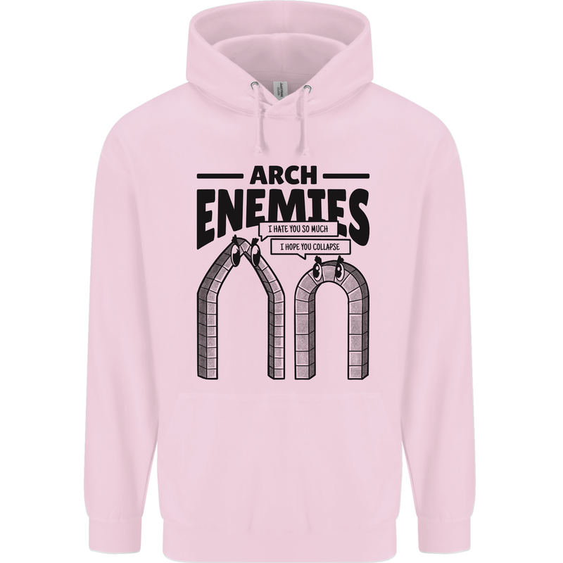Arch Enemies Funny Architect Builder Childrens Kids Hoodie Light Pink