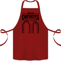 Arch Enemies Funny Architect Builder Cotton Apron 100% Organic Maroon