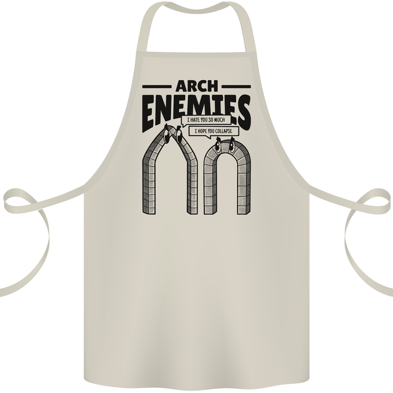 Arch Enemies Funny Architect Builder Cotton Apron 100% Organic Natural