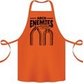 Arch Enemies Funny Architect Builder Cotton Apron 100% Organic Orange