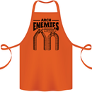 Arch Enemies Funny Architect Builder Cotton Apron 100% Organic Orange