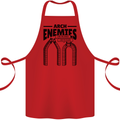 Arch Enemies Funny Architect Builder Cotton Apron 100% Organic Red
