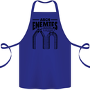 Arch Enemies Funny Architect Builder Cotton Apron 100% Organic Royal Blue