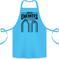 Arch Enemies Funny Architect Builder Cotton Apron 100% Organic Turquoise