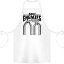 Arch Enemies Funny Architect Builder Cotton Apron 100% Organic White