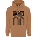 Arch Enemies Funny Architect Builder Mens 80% Cotton Hoodie Caramel Latte