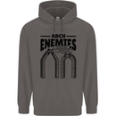 Arch Enemies Funny Architect Builder Mens 80% Cotton Hoodie Charcoal
