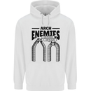 Arch Enemies Funny Architect Builder Mens 80% Cotton Hoodie White