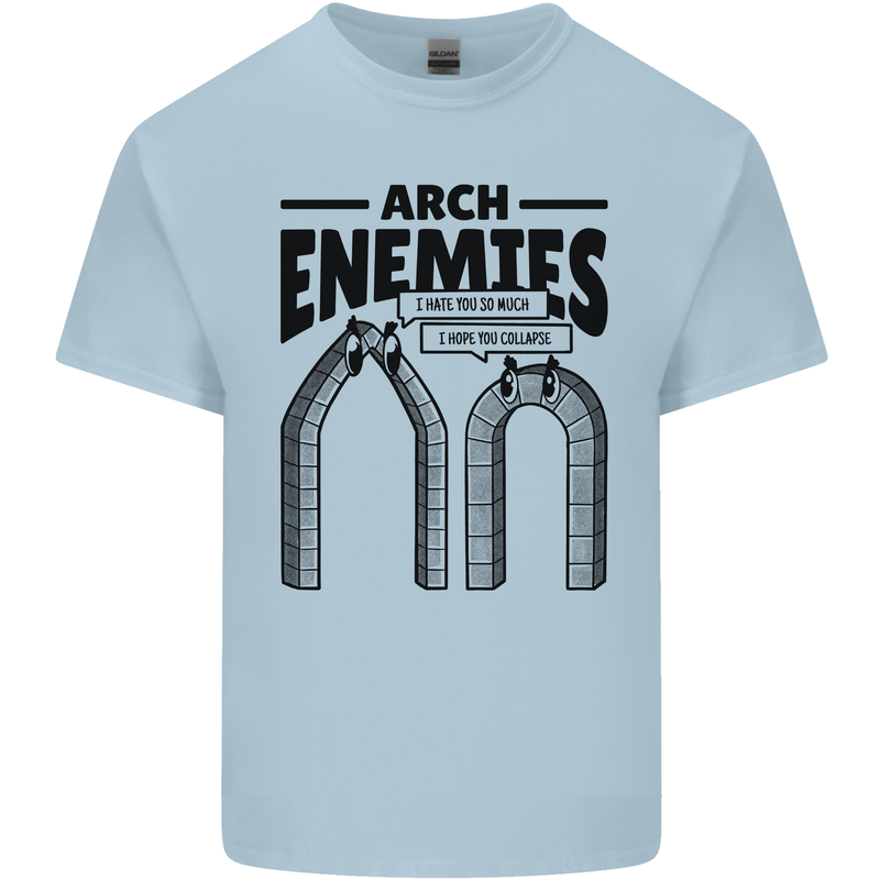 Arch Enemies Funny Architect Builder Mens Cotton T-Shirt Tee Top Light Blue