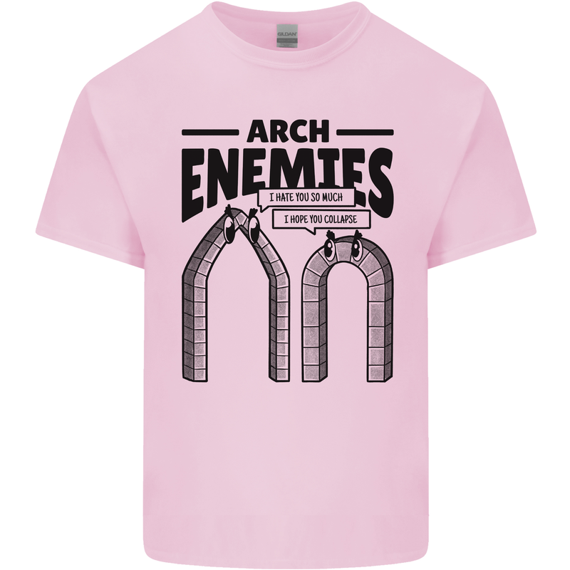 Arch Enemies Funny Architect Builder Mens Cotton T-Shirt Tee Top Light Pink