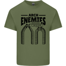 Arch Enemies Funny Architect Builder Mens Cotton T-Shirt Tee Top Military Green