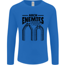 Arch Enemies Funny Architect Builder Mens Long Sleeve T-Shirt Royal Blue