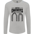 Arch Enemies Funny Architect Builder Mens Long Sleeve T-Shirt Sports Grey