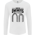 Arch Enemies Funny Architect Builder Mens Long Sleeve T-Shirt White