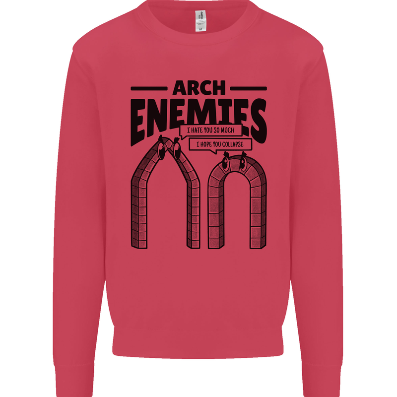 Arch Enemies Funny Architect Builder Mens Sweatshirt Jumper Heliconia