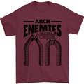 Arch Enemies Funny Architect Builder Mens T-Shirt 100% Cotton Maroon